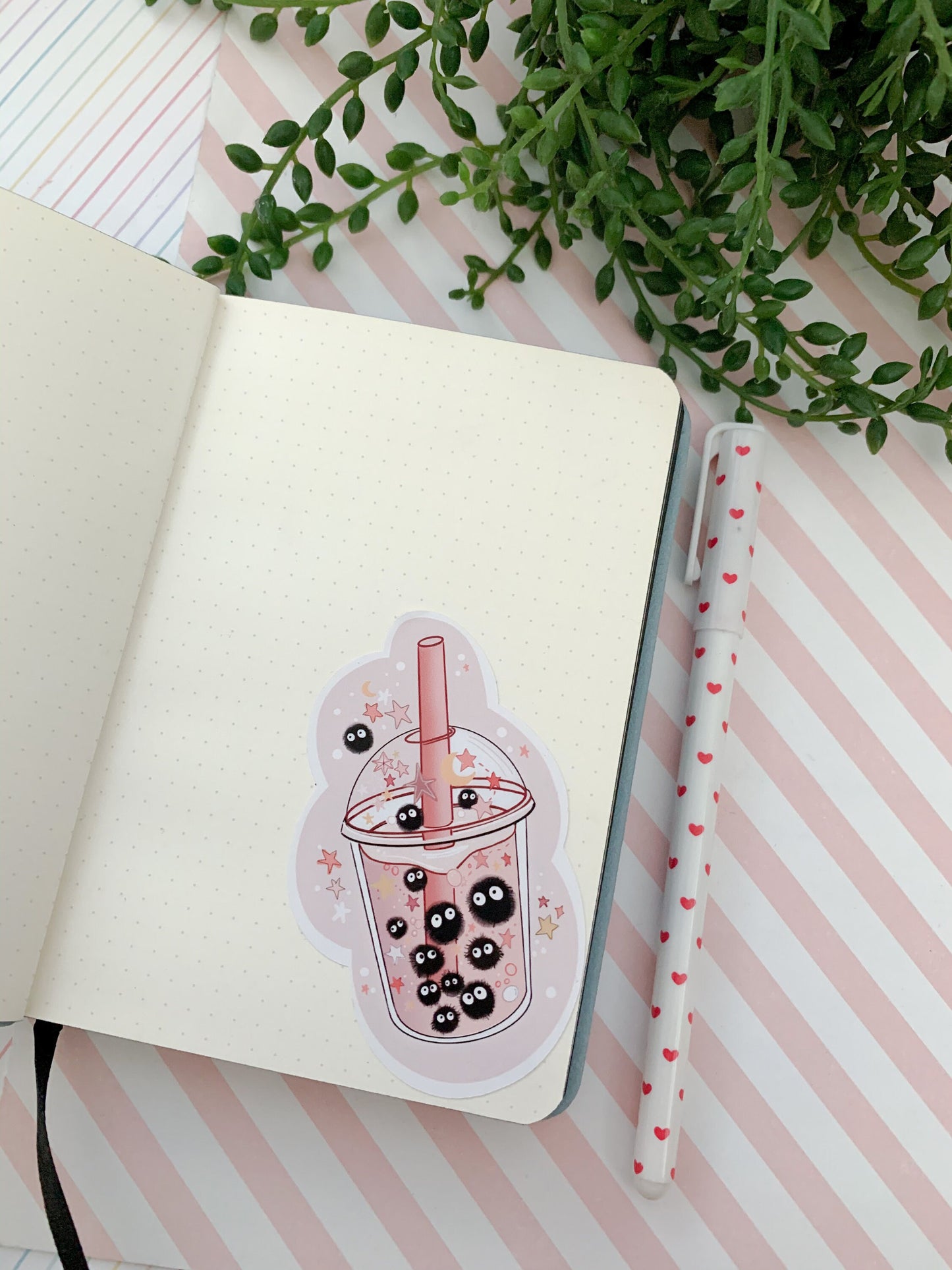 Bubble tea sticker  /  kawaii bubble tea die-cut sticker/ Digital art, laptop decals. Cute kawaii gift, Bujo ,bullet journal, laptop, iPad