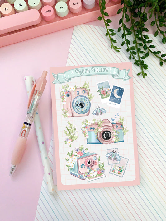 Picture perfect aesthetic sticker sheet, Stickers, camera, photography Illustration, journaling, Stationary, Bujo, scrapbook bullet journal.