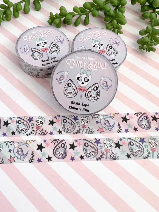 Candy skull Washi tape / Halloween Washi tape.