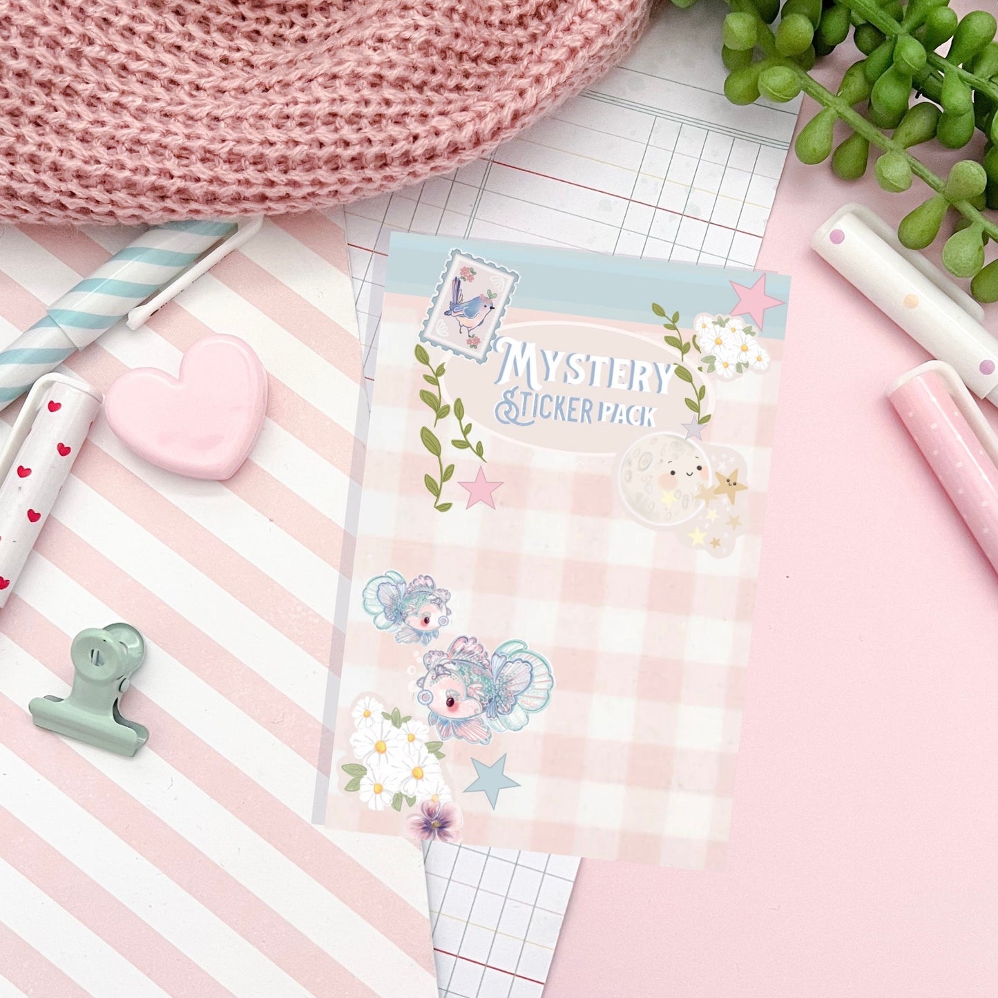 Mystery Sticker Pack / Surprise cute kawaii die cut stickers.