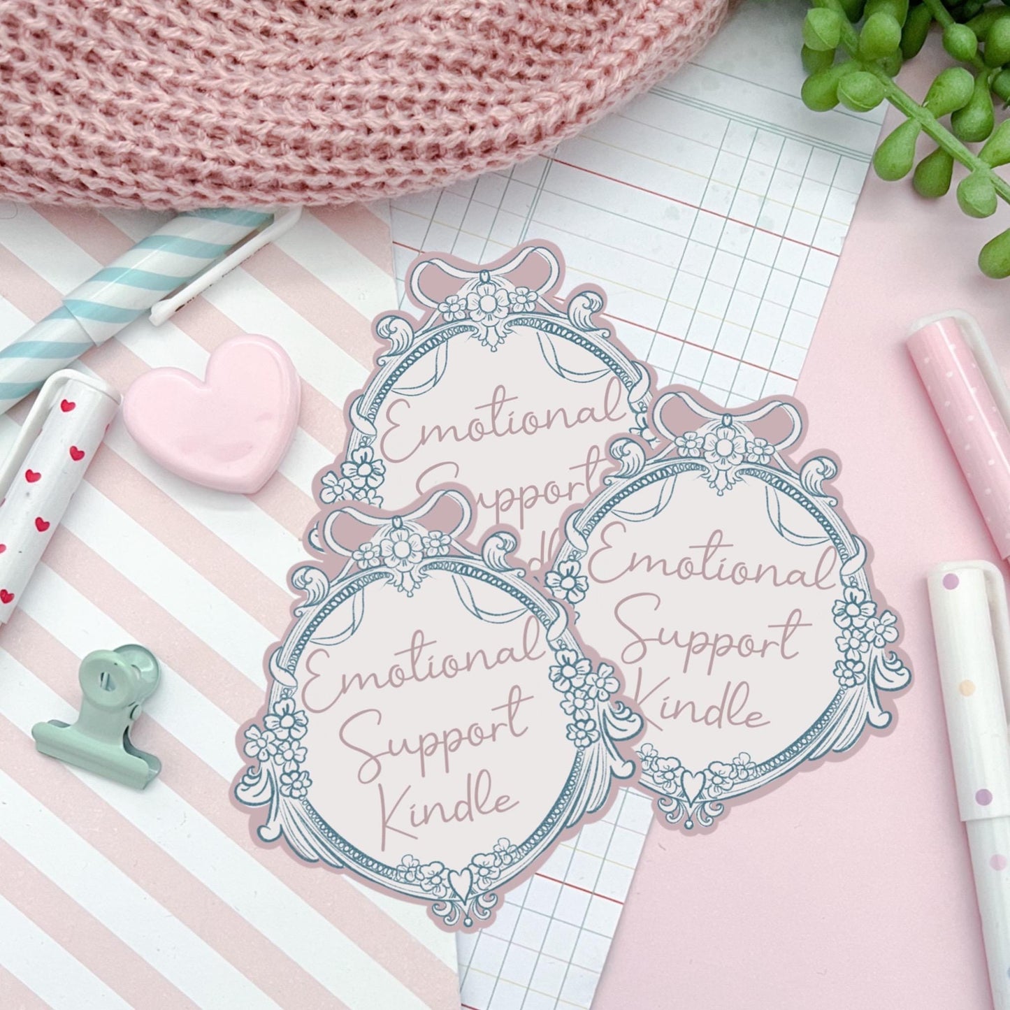 Emotional Support Kindle Sticker | Kindness Quote Decal | Motivational Kindle Skin | Positive Affirmation Vinyl Sticker | Gift for Book Love