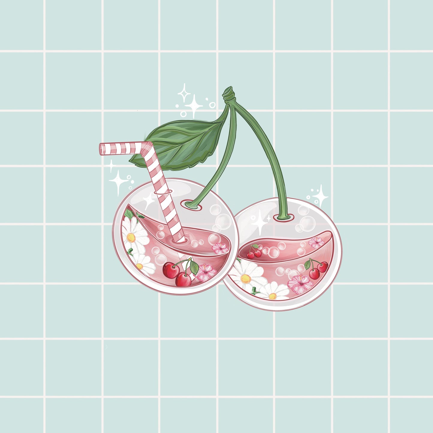 Kawaii juice drink sticker pack//  Digital Art, Stickers, Kawaii Illustration, space, Stationary, Magic, bujo bullet journal.