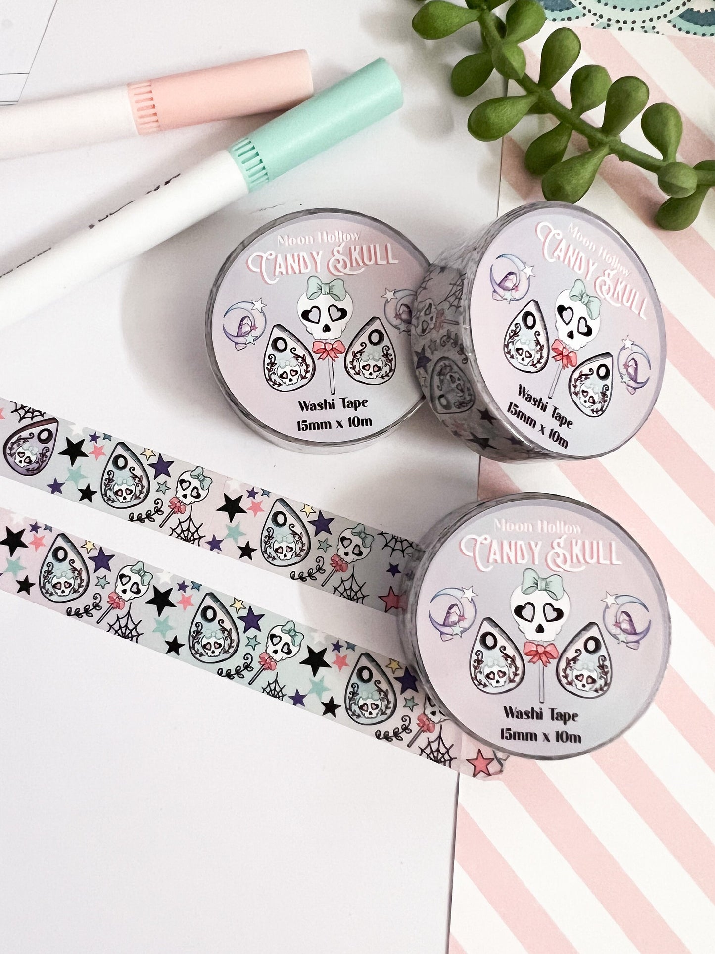 Candy skull Washi tape / Halloween Washi tape.