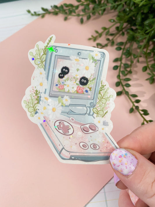 Kawaii gaming holographic 2 sticker pack, Anime Digital Art, Stickers, Kawaii Illustration, Stationary, Magic, game, bujo bullet journal.