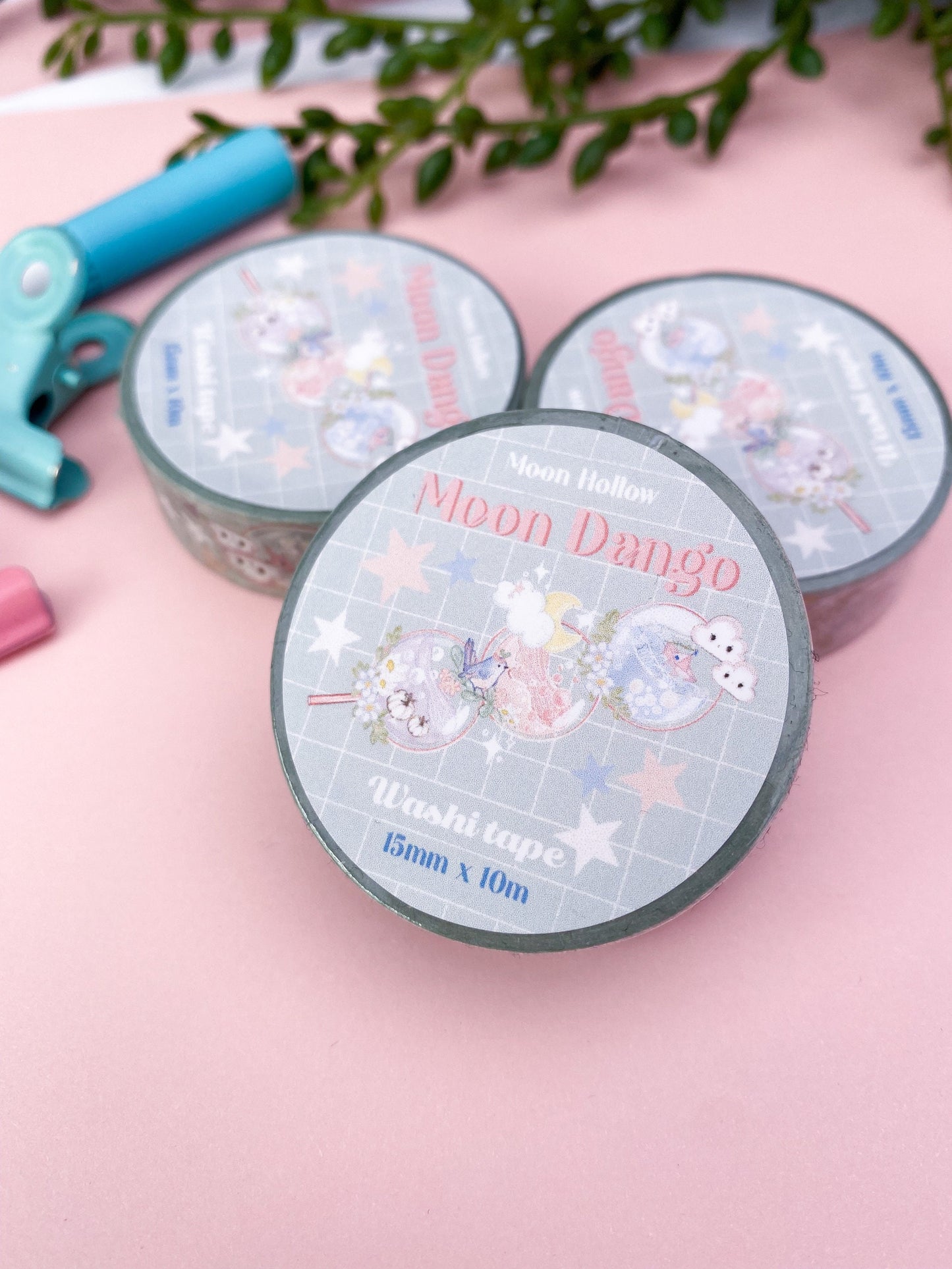 Kawaii dango Washi tape /kawaii Cute moon / washi tape. Cute Kawaii gift stationery. Scrapbooking. Journal, bujo. Washi tape, aesthetic