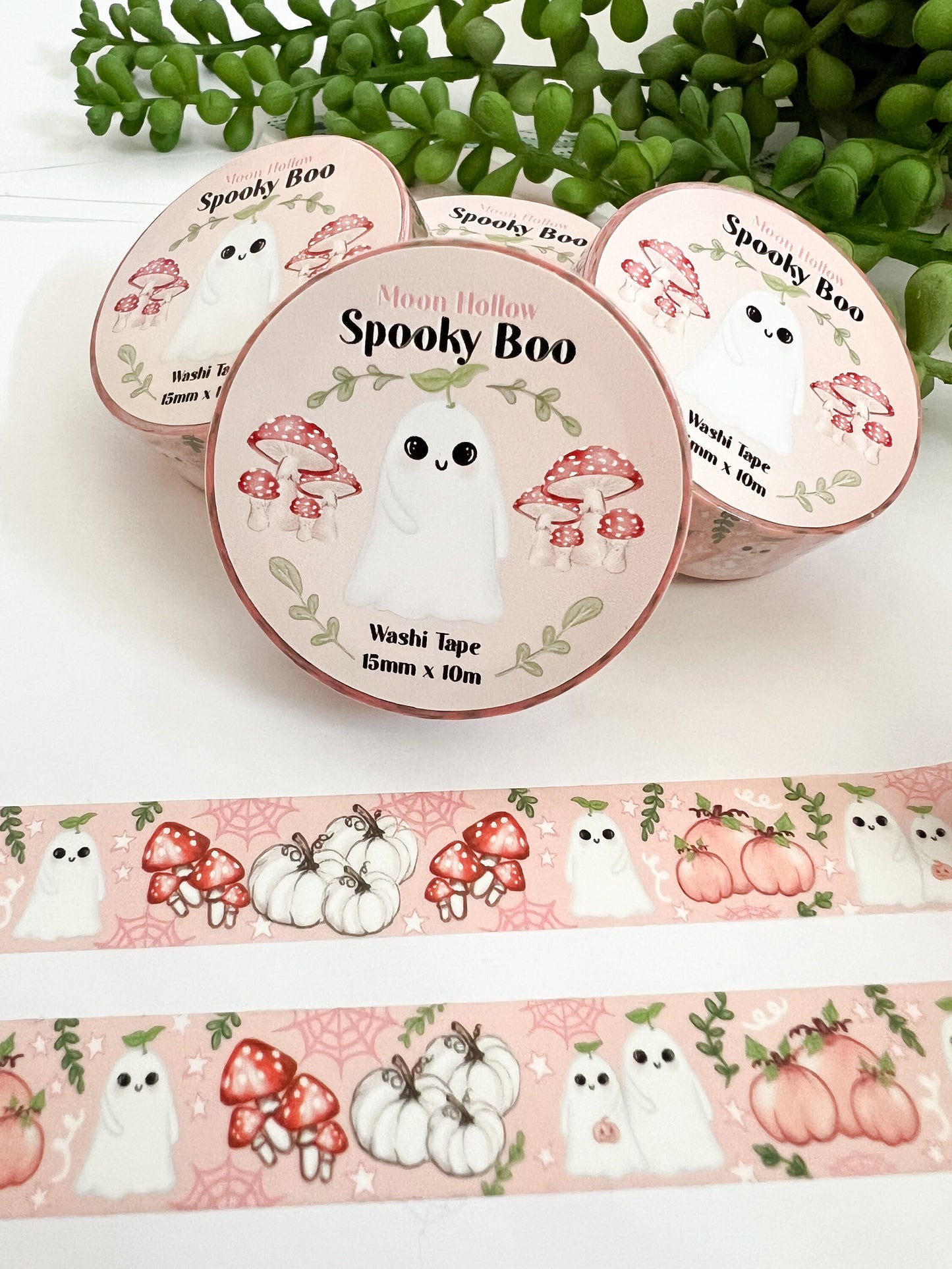 Spooky boo Washi tape /  halloween ghost, pumpkin Washi tape  / Digital art, washi tape. Cute Halloween gift stationery. Tape. Scrapbooking