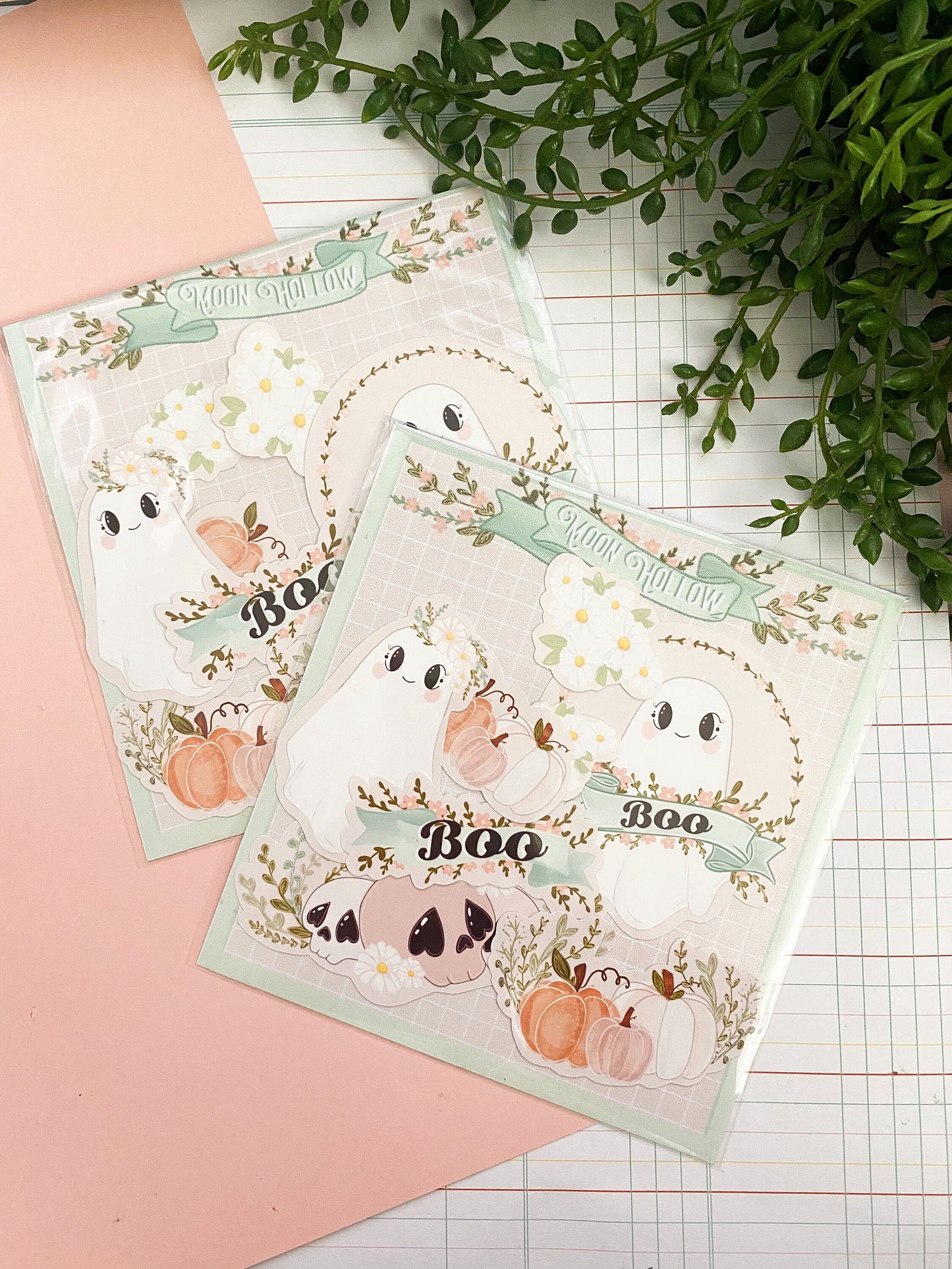 Pastel spooky boo sticker pack//  Digital Art, Stickers, Witch, Illustration, crystal , Stationary, Magic , bullet journal.