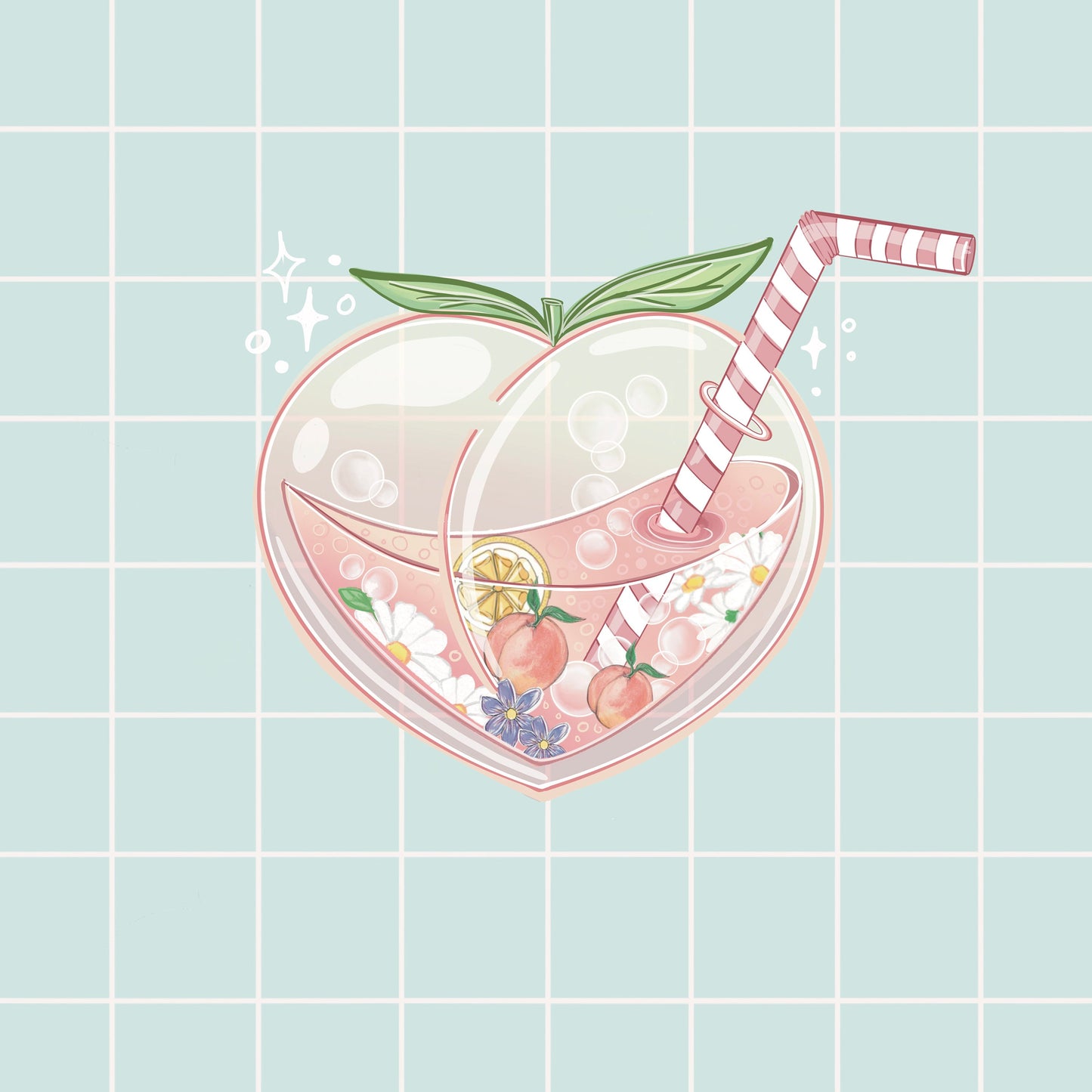 Kawaii juice drink sticker pack//  Digital Art, Stickers, Kawaii Illustration, space, Stationary, Magic, bujo bullet journal.