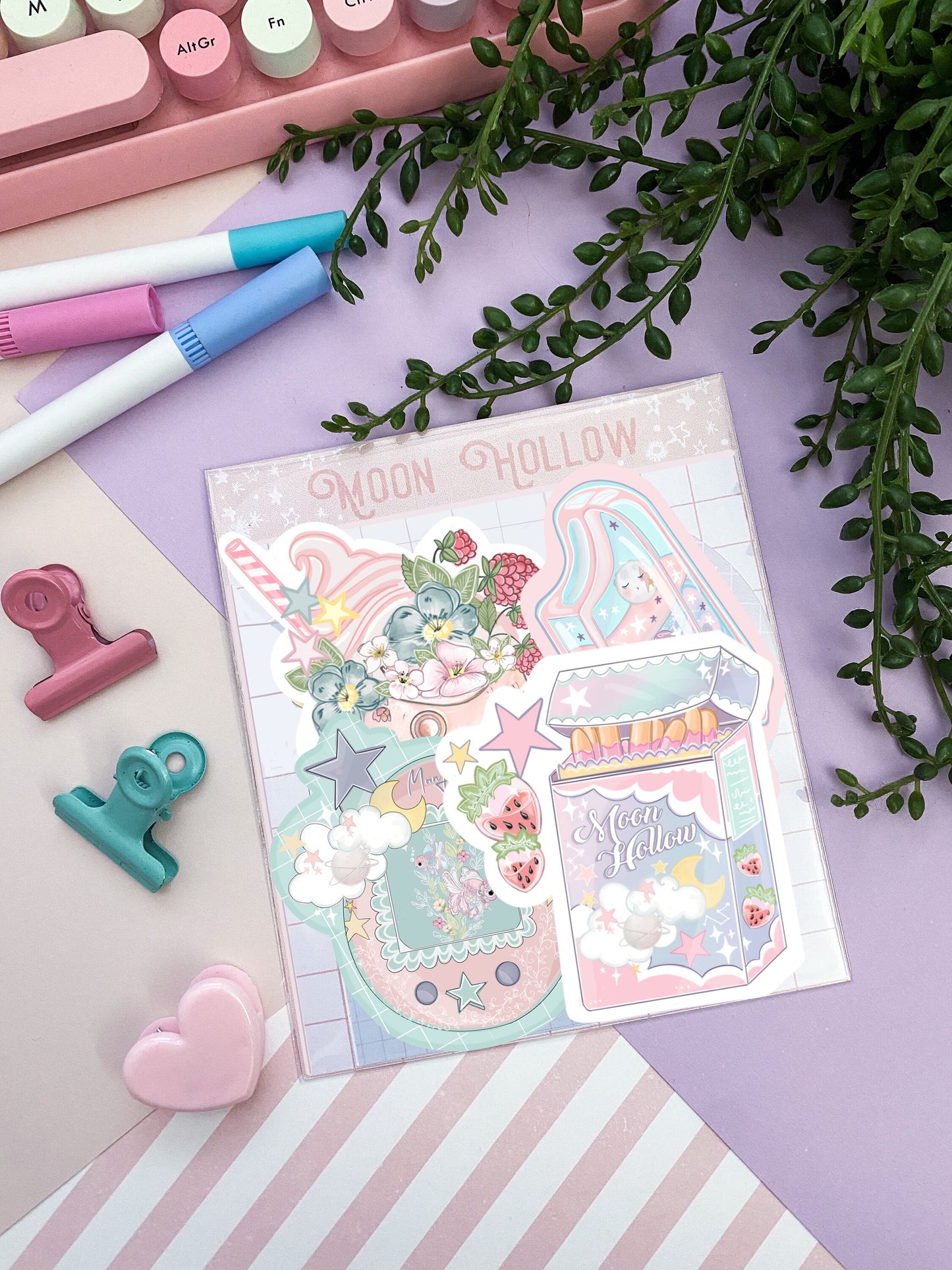 Kawaii snack & game sticker pack, Pocky, Kawaii Illustration, bullet journal.