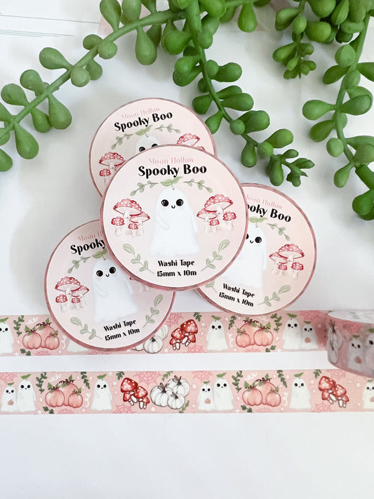 Spooky boo Washi tape /  halloween ghost, pumpkin Washi tape  / Digital art, washi tape. Cute Halloween gift stationery. Tape. Scrapbooking