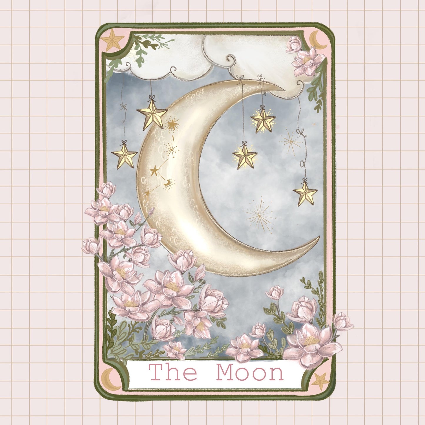 Vintage-Inspired Tarot Card Magnetic Bookmark | The Moon | Perfect Gift for Book Lovers | Witchy Aesthetic | Tarot Enthusiast Must-Have