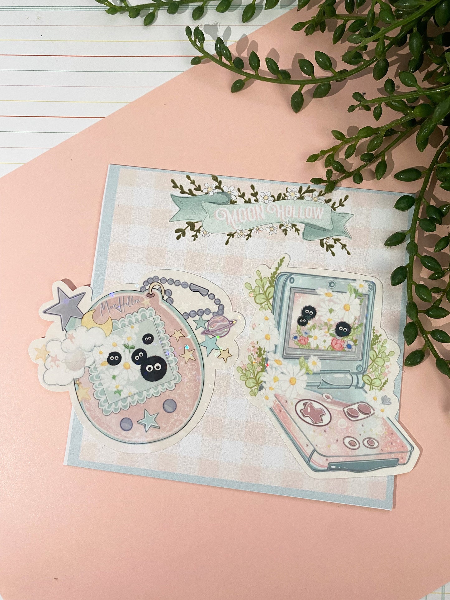 Kawaii gaming holographic 2 sticker pack, Anime Digital Art, Stickers, Kawaii Illustration, Stationary, Magic, game, bujo bullet journal.