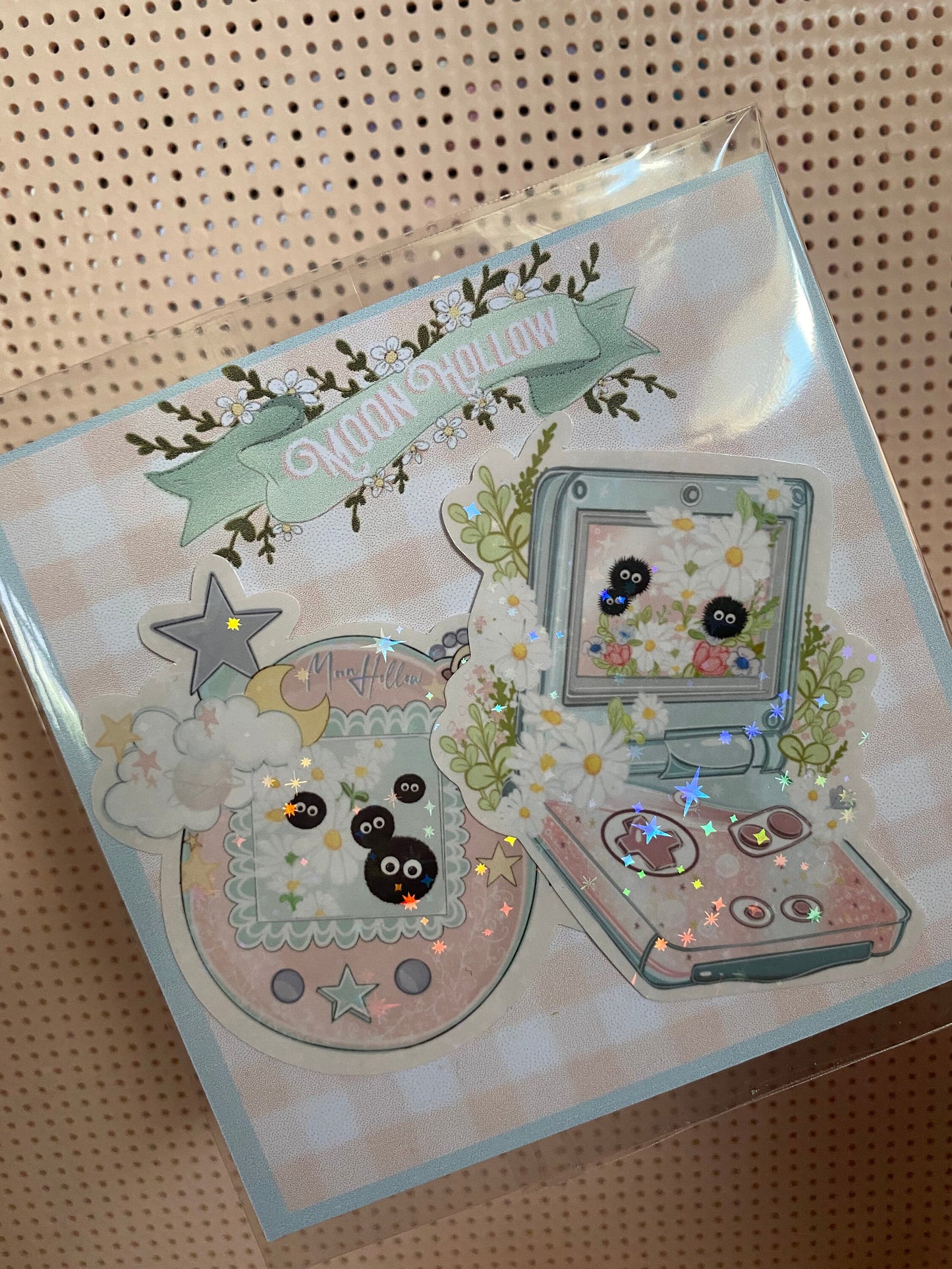 Kawaii gaming holographic 2 sticker pack, Anime Digital Art, Stickers, Kawaii Illustration, Stationary, Magic, game, bujo bullet journal.