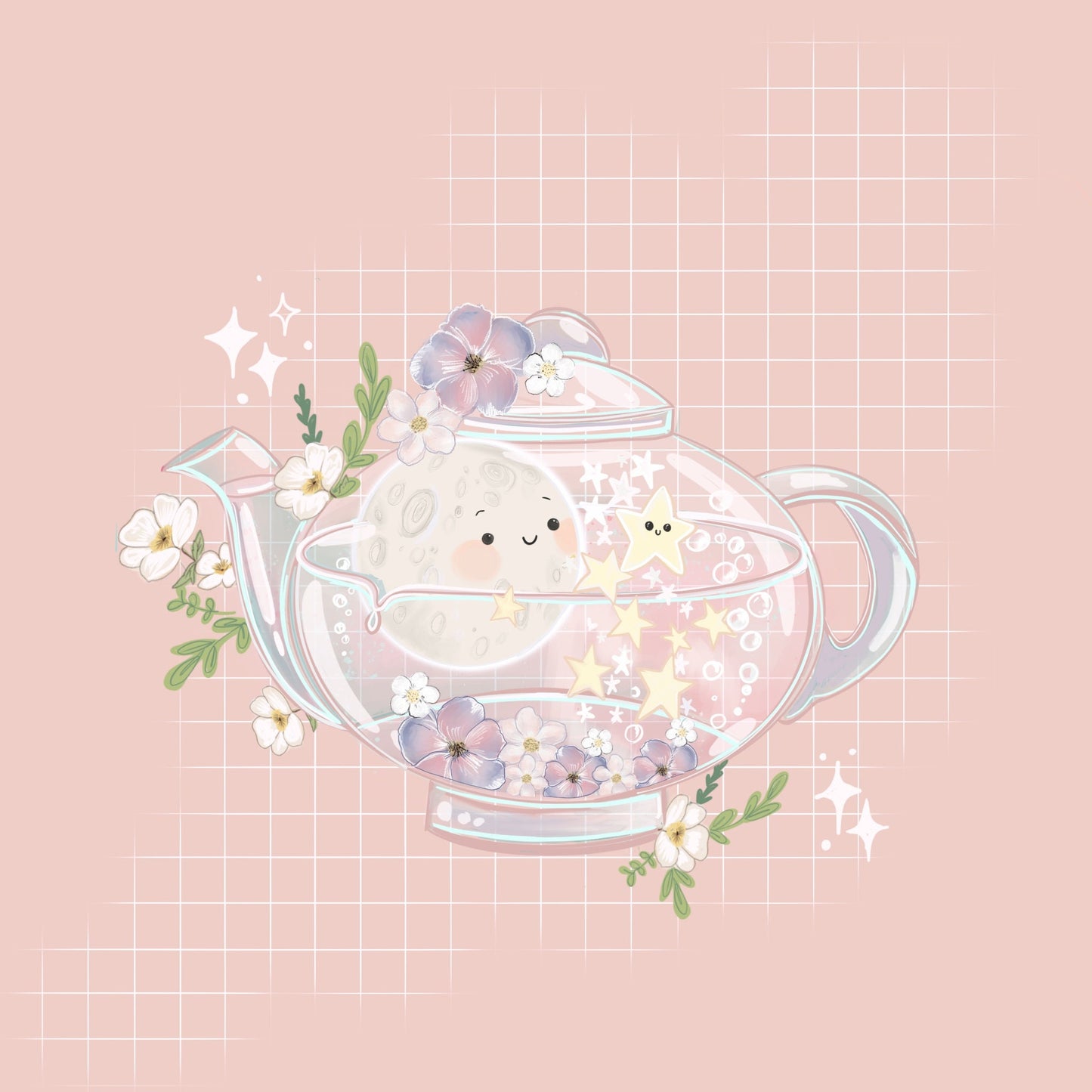 Ticket to Dream kawaii Moon sticker pack.