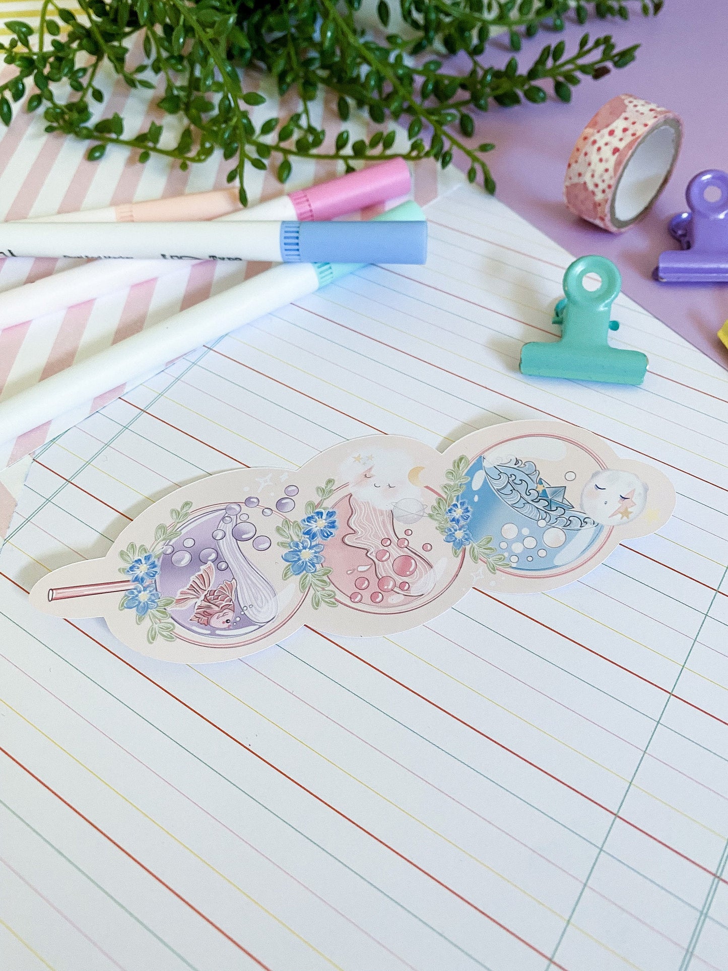 Dango Kawaii cute moon die-cut sticker/ Digital art, laptop decals. Cute kawaii gift, Bujo ,bullet journal, laptop, iPad