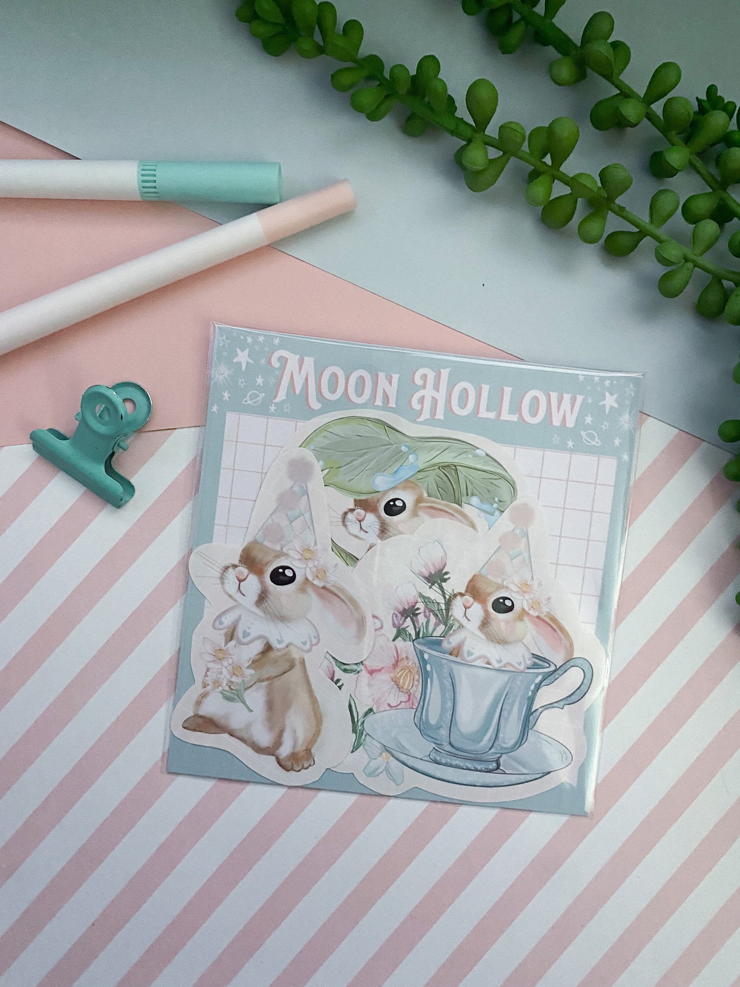 Cute bunny sticker pack.