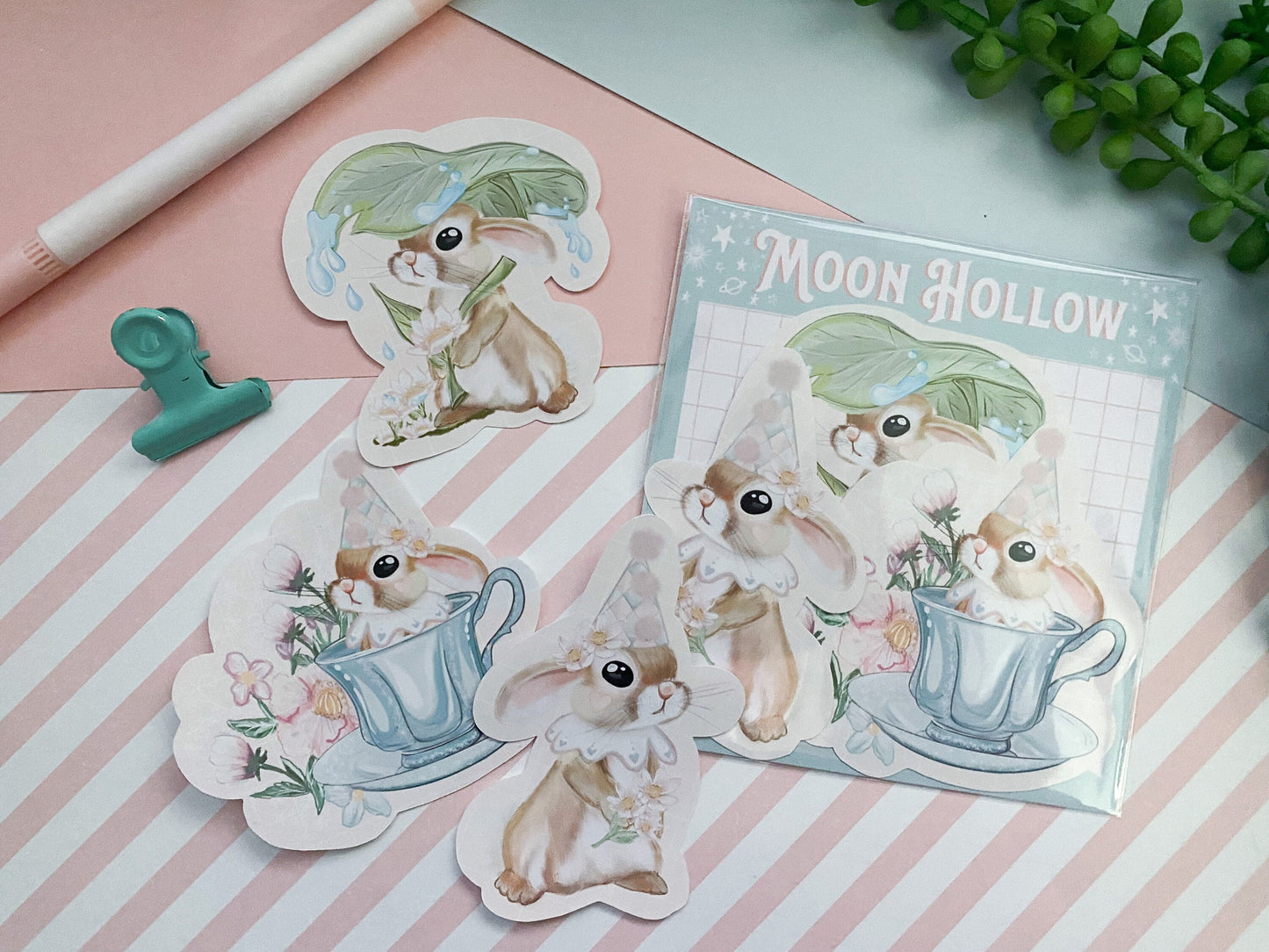 Cute bunny sticker pack.