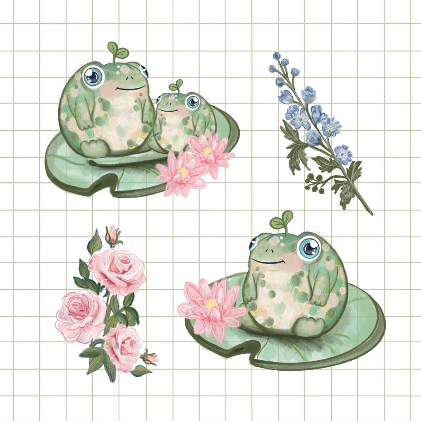 Cute froggy magnetic Bookish magnetic bookmark