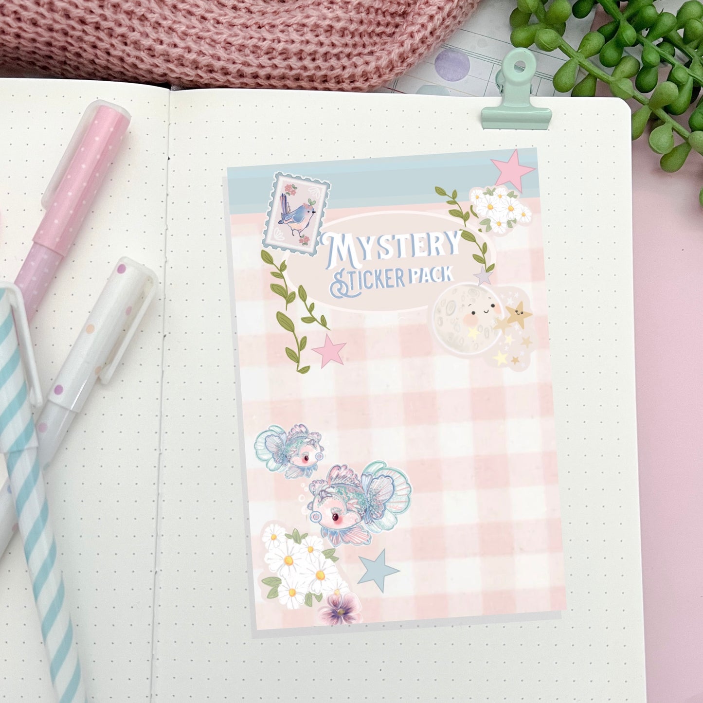 Mystery Sticker Pack / Surprise cute kawaii die cut stickers.