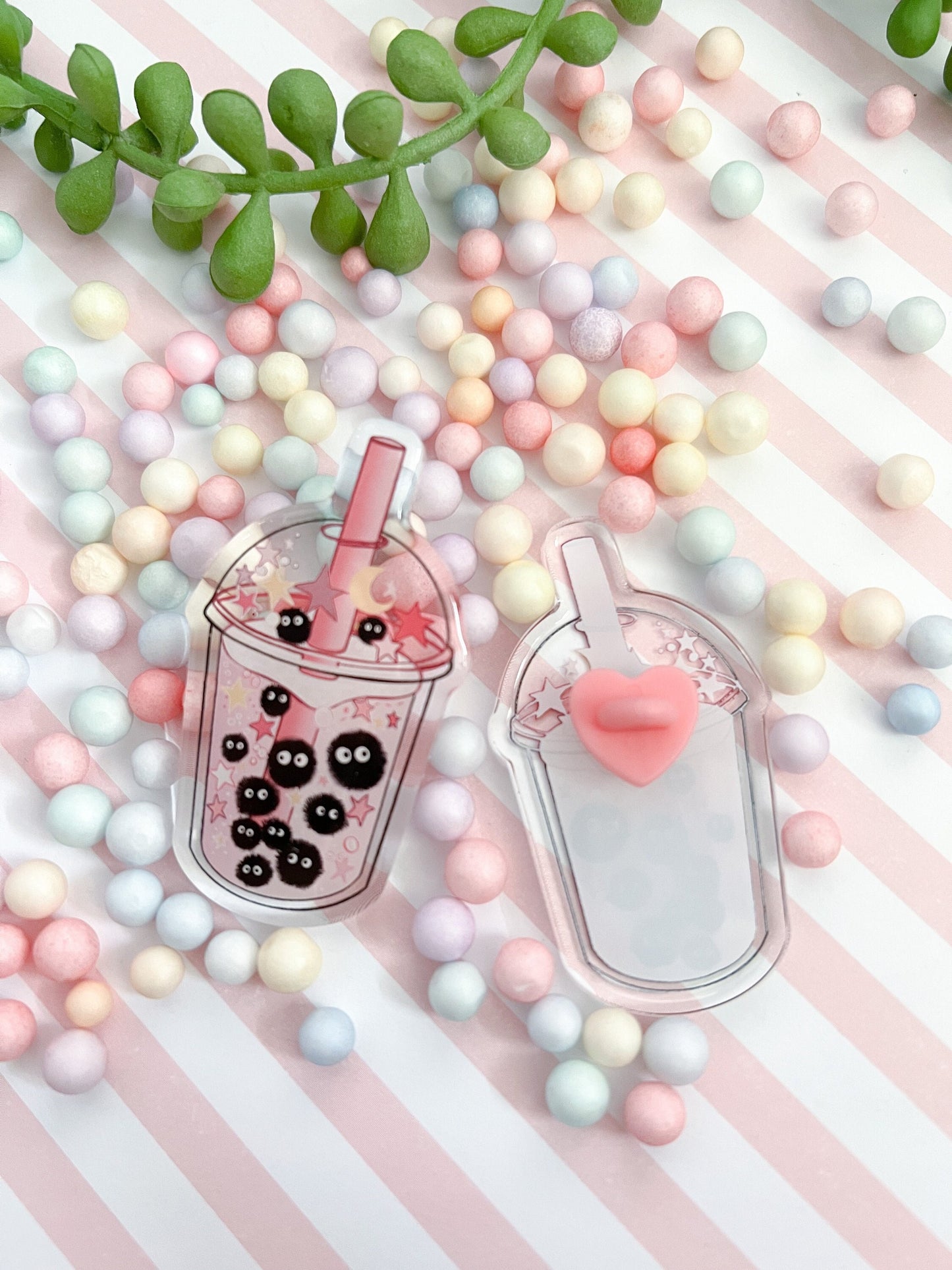 Kawaii bubble tea acrylic pin , Boba Digital Art, acylic, Kawaii Illustration, space, enamel pin, pin collection